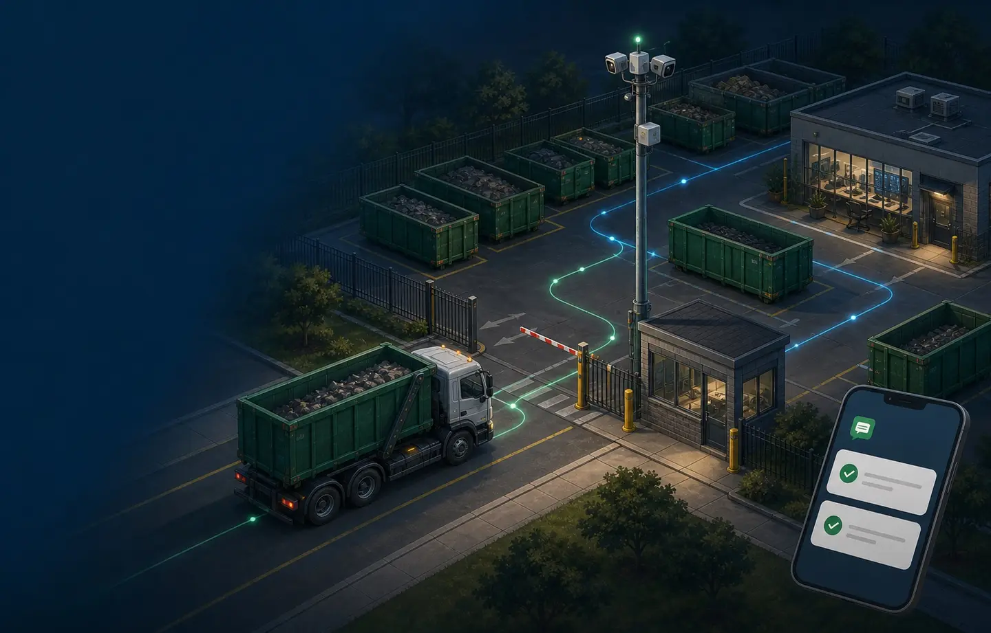 TossTower yard movement notification concept